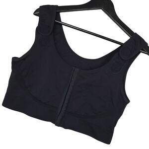 Amoena Sina Front Fastening Post-Surgical Soft Bra 45008 Size 52/54 Black